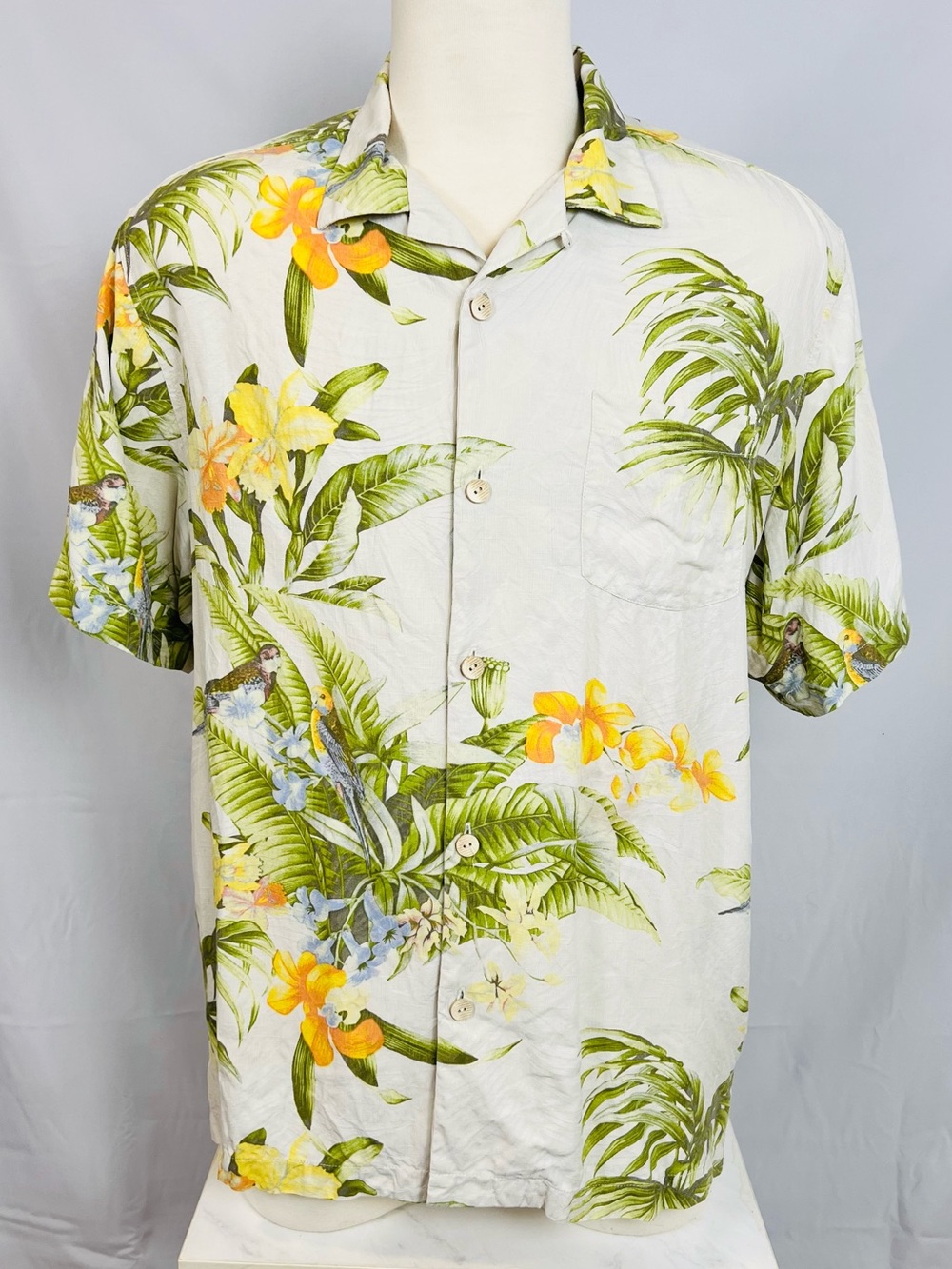 Tommy Bahama White Tropical Floral Button-Down Shirt